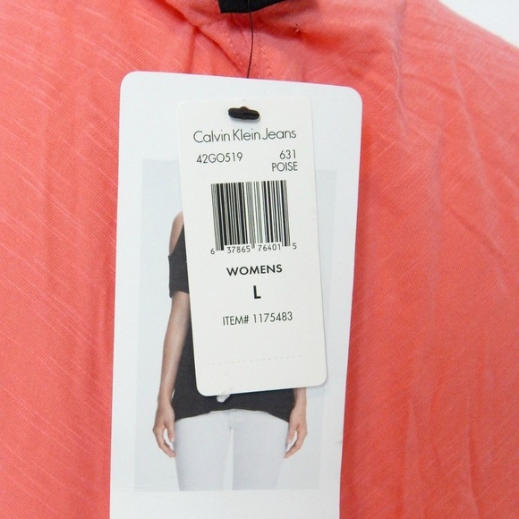Calvin Klein Ladies Short Sleeve Cold Shoulder Top - Picture 7 of 7